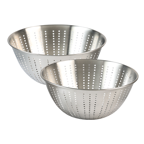 2 nerūdijančio plieno sietelis ir dubenėlis, nerūdijantis plienas