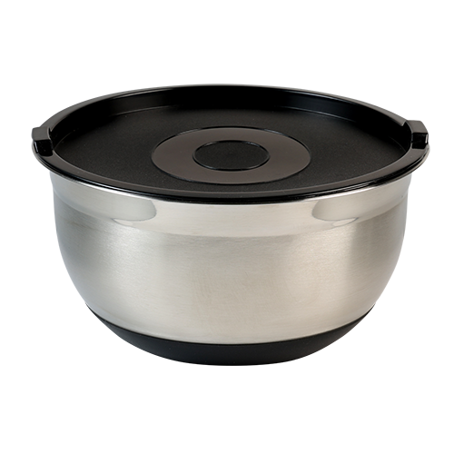 Maišymo indas su dangčiu, nerūdijantis plienas