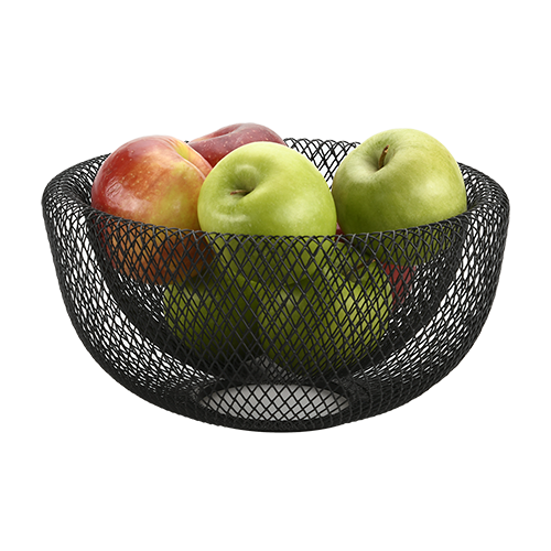 Duonos ir vaisių krepšelis, metalinis