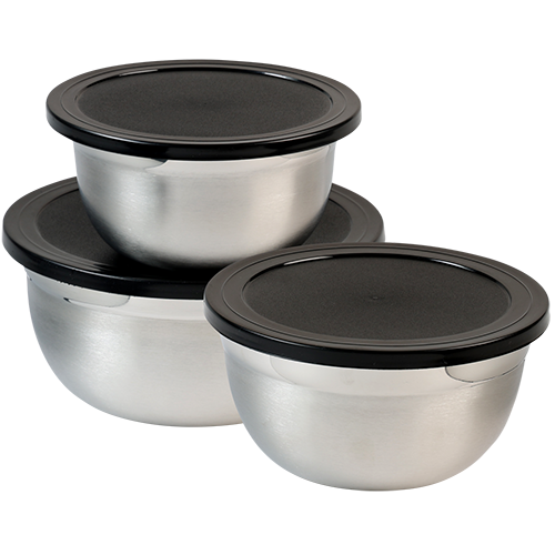 3 rinkinių rinkinys, maišymo indas su dangčiu