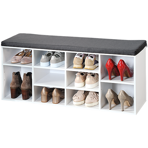 Batų spintelė su sėdynės pagalvėle, FSC