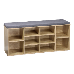 Shoe cabinet/bench, Sonoma oak