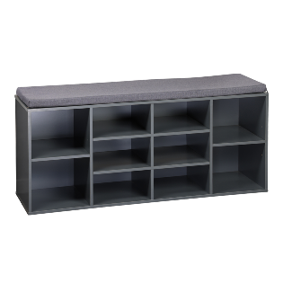 Shoe cabinet/bench, grey