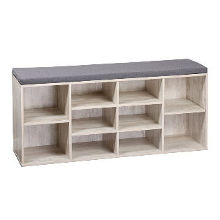 Shoe cabinet/bench, white