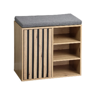 Shoe cabinet with seat cushion, FSC