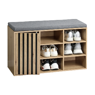 Shoe cabinet with seat cushion, FSC
