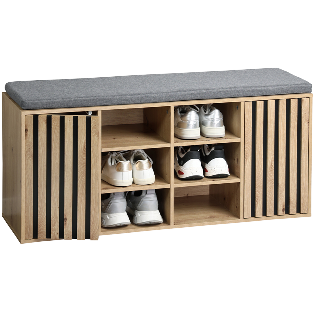 Shoe cabinet with seat cushion, FSC