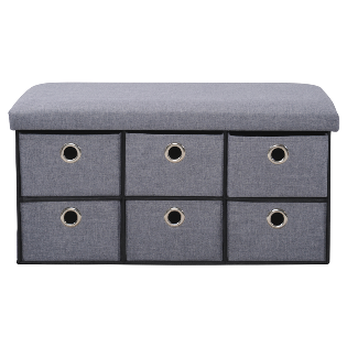 Bench with storage boxes