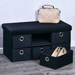 Bench seat with storage boxes