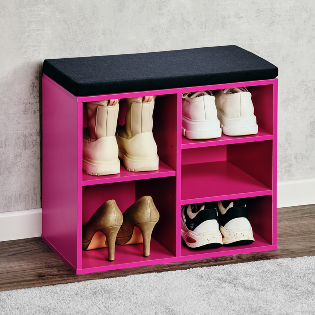 Shoe cabinet, pink, small