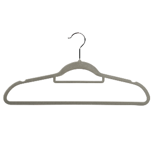 Coat hanger, pack of 25, grey