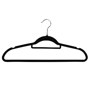 Coat hanger, pack of 25, black