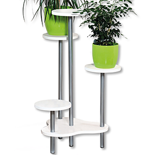 Flower stand, white