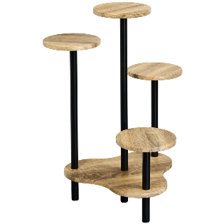 Flower stand, oak finish, FSC