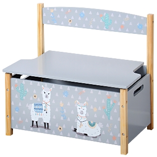 Children's bench seat, grey - design: alpaca