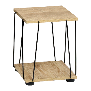 Side table, 2 shelves