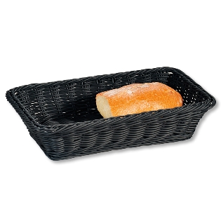 Bread and fruit basket, black