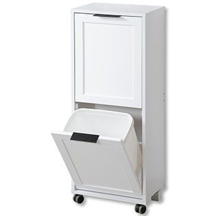 Universal cupboard with waste separation system