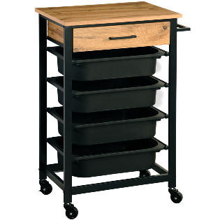 Kitchen trolley, bamboo FSC