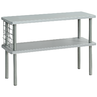 Kitchen shelf with 2 levels, grey FSC