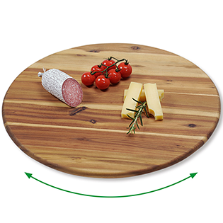 Turning and serving plate