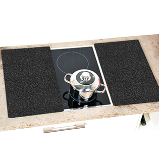 Cooker cover plate set of 2 - "Granite"