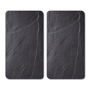 Cooker cover plate set of 2 - "Slate"