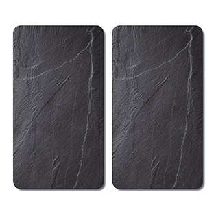 Cooker cover plate set of 2 - "Slate"