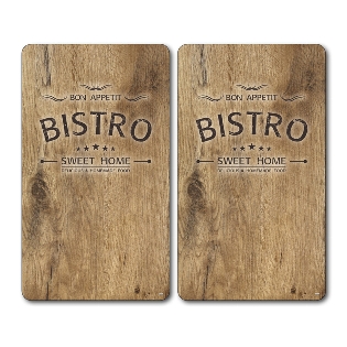 Cooker cover plate set of 2 - "Bistro"
