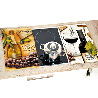 Cooker cover plate set of 2 - "Italy"