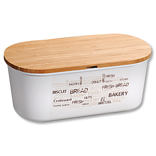 Bread box, PET plastic, white