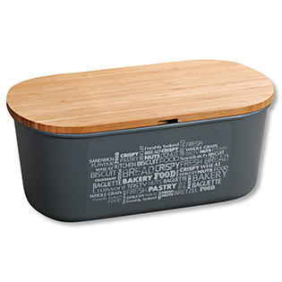 Bread box, PET plastic, grey