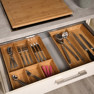 Cutlery tray made of FSC®-certified bamboo