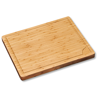 Professional cutting board with juice groove