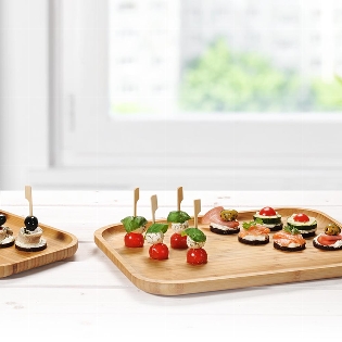 Servierbrett, Bambus