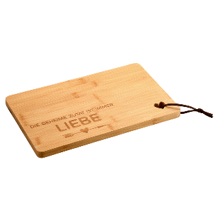 Cutting board with heart, bamboo FSC®