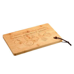 Cutting board with heart, bamboo FSC®
