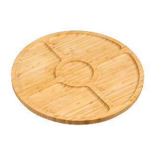 Serving plate, bamboo FSC