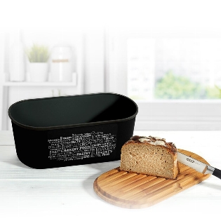 Bread box with bamboo top