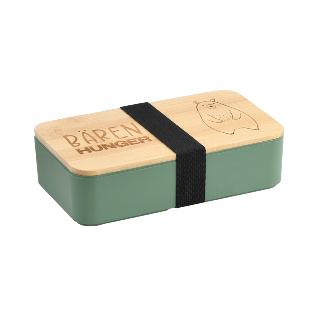 Lunch box, made of PP plastic, green