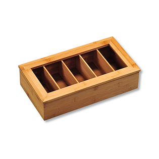 Tea box with window, bamboo