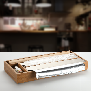 Folienspender, Bambus