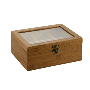 Tea box with 6 compartments