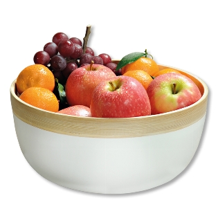 Fruit and pastry bowl, bamboo
