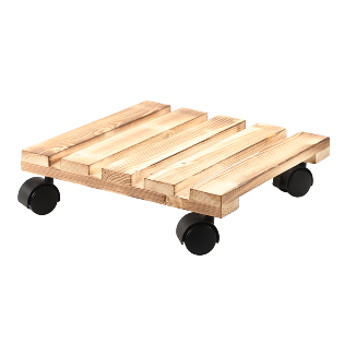 Plant roller, pine wood, FSC, natural