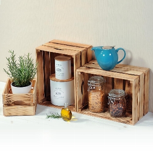 Storage & decoration box, pine - flamed