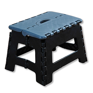 Folding step, black