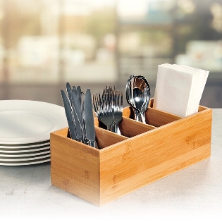 Besteckkasten mit vierfach Einteilung