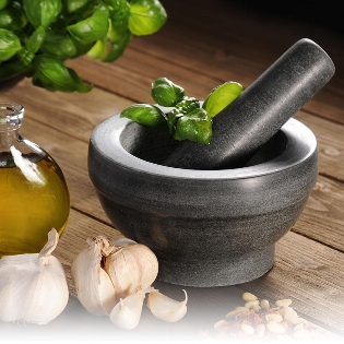 Mörser mit Schlegel, Granit