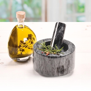 Marmor Mörser mit Schlegel